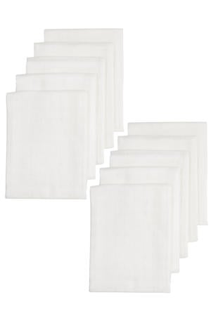 hydrofiele doek - wit (set van 10)