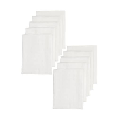Meyco hydrofiele doek - set van 10 wit afbeelding