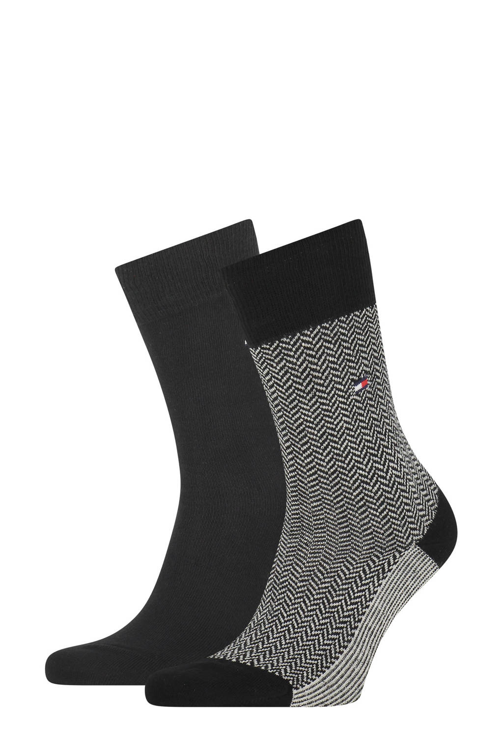 Tommy Hilfiger sokken - set van 2 zwart/grijs, Zwart/grijs