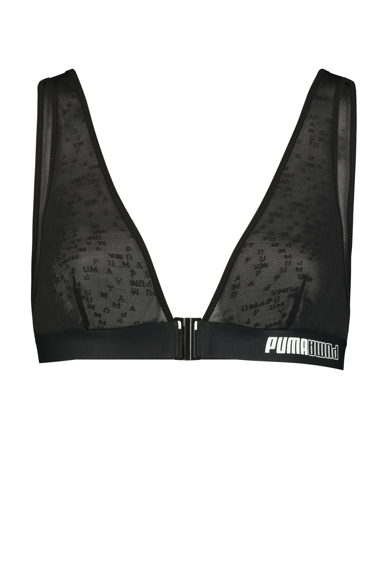 puma triangle padded bralette