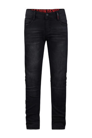 tapered fit jeans Wulf black denim