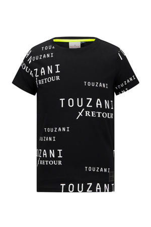 Retour Jeans x Touzani T-shirt Soccer van biologisch katoen zwart/wit