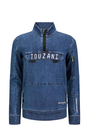 Retour Jeans x Touzani spijkerjas Stall met logo medium blue Jeans