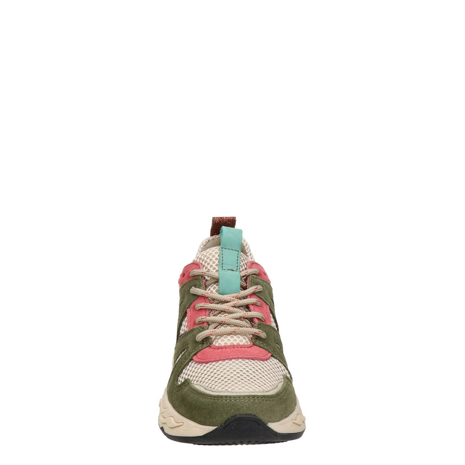 Nelson suède chunky sneakers beige/multi | wehkamp