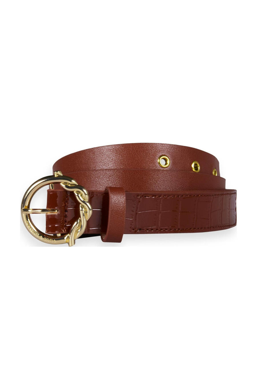 Take It Leren Riem 1.5 cm Metallic Mint