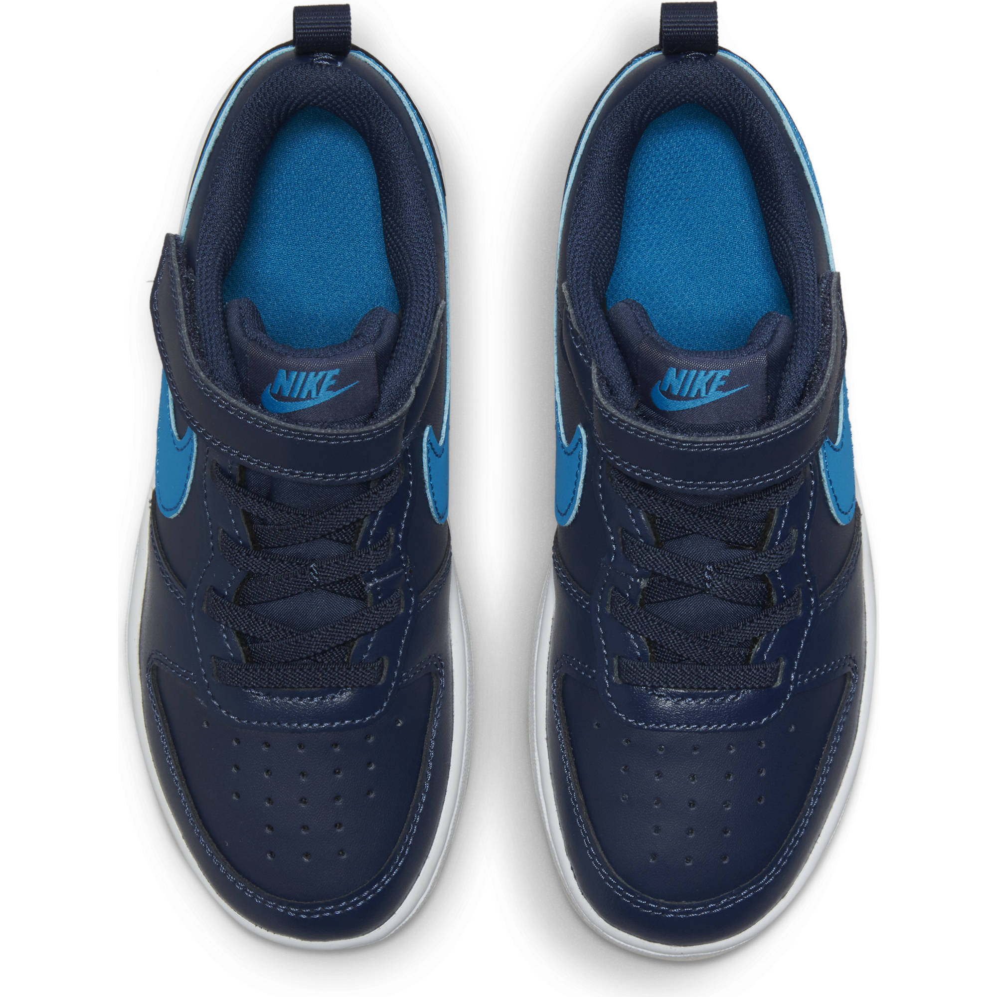 Nike Court Borough Low 2 sneakers donkerblauw/blauw/zwart | wehkamp