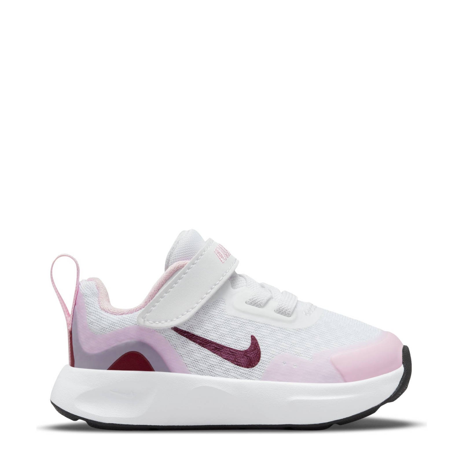 Nike Wearallday sneakers wit/donkerrood/roze | wehkamp