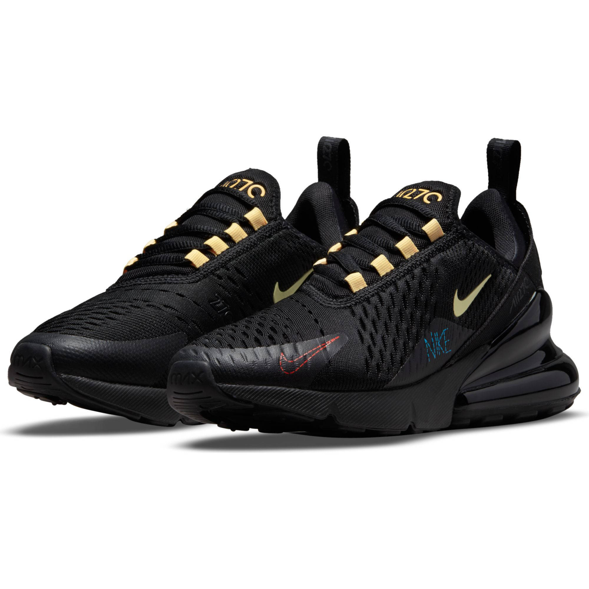 Nike Air Max 270 sneakers zwart/geel/rood | wehkamp
