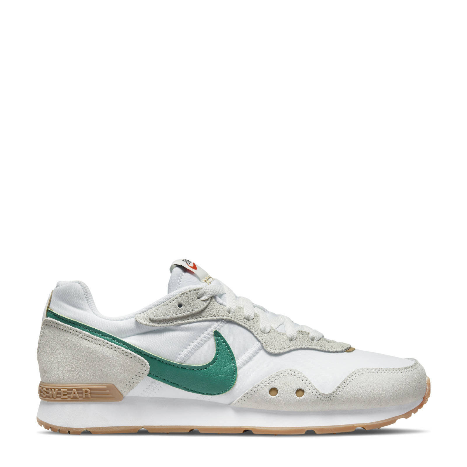 Nike Venture Runner sneakers wit/groen | wehkamp