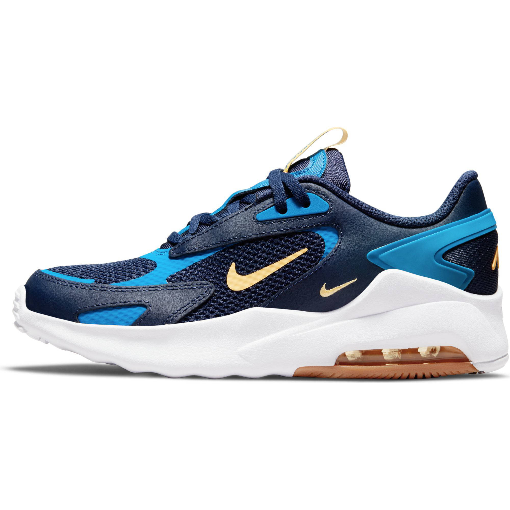 Nike Air Max Bolt sneakers donkerblauw/blauw/lichtoranje | wehkamp