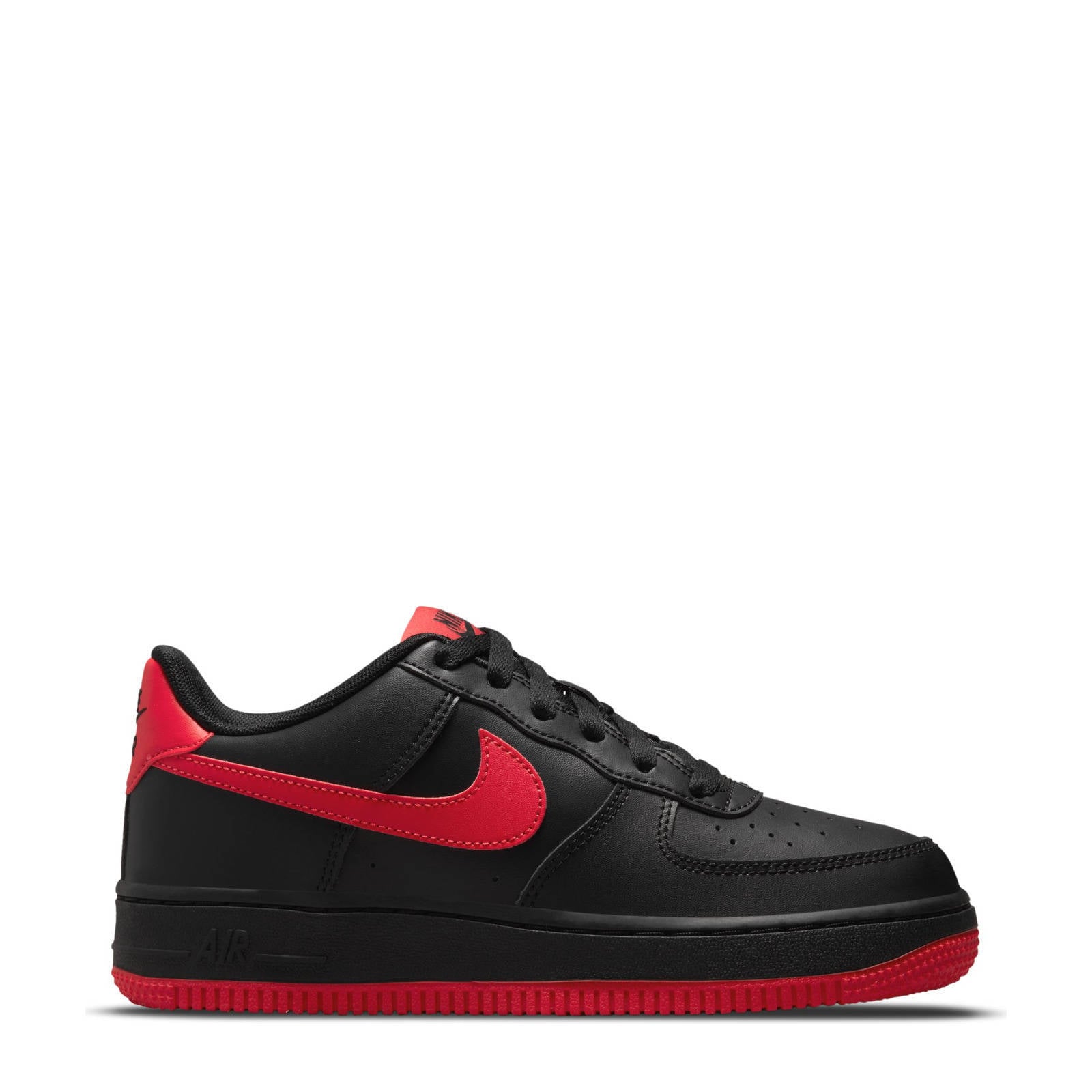 Nike Air Force 1 sneakers zwart/rood | wehkamp