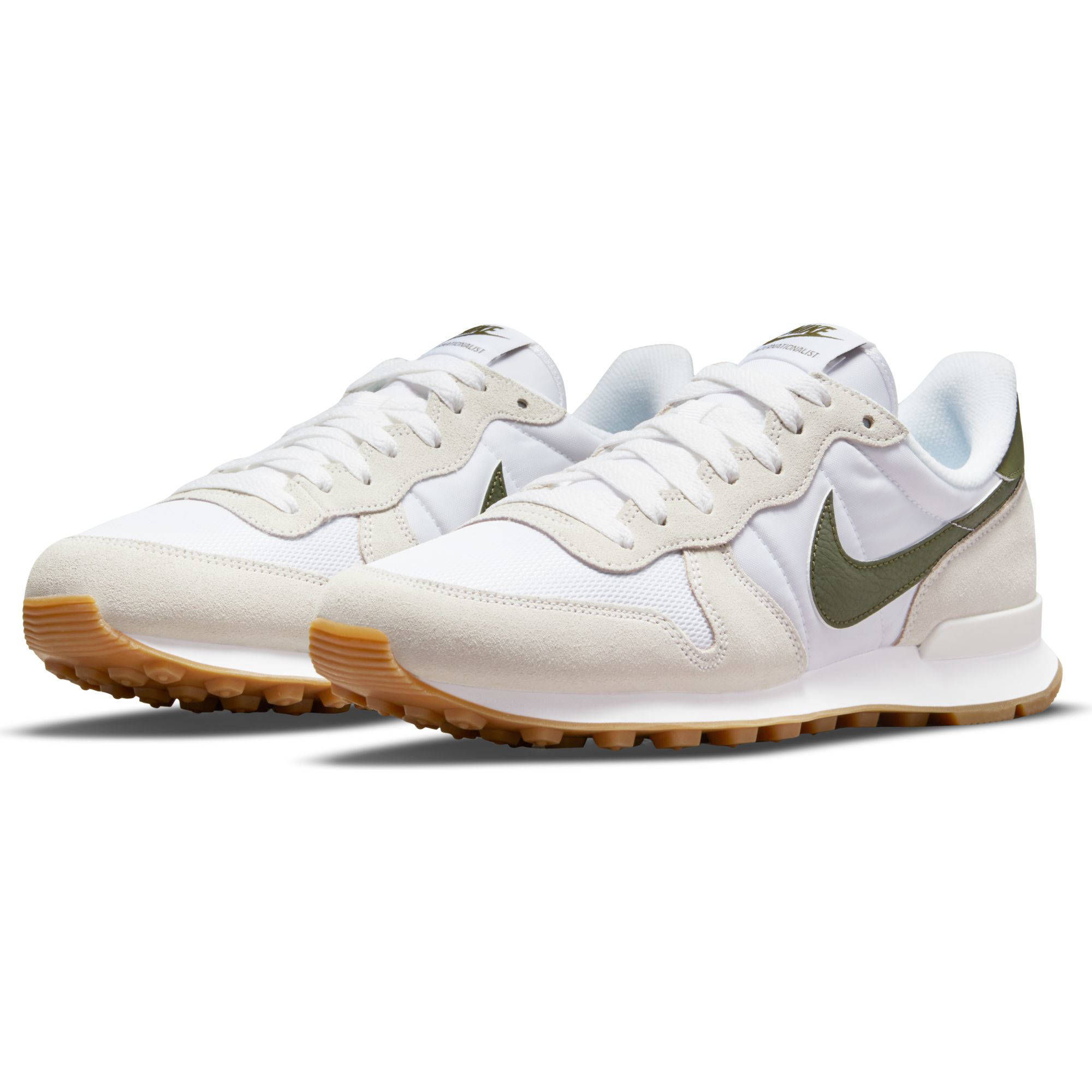 Nike Internationalist sneakers wit/groen | wehkamp