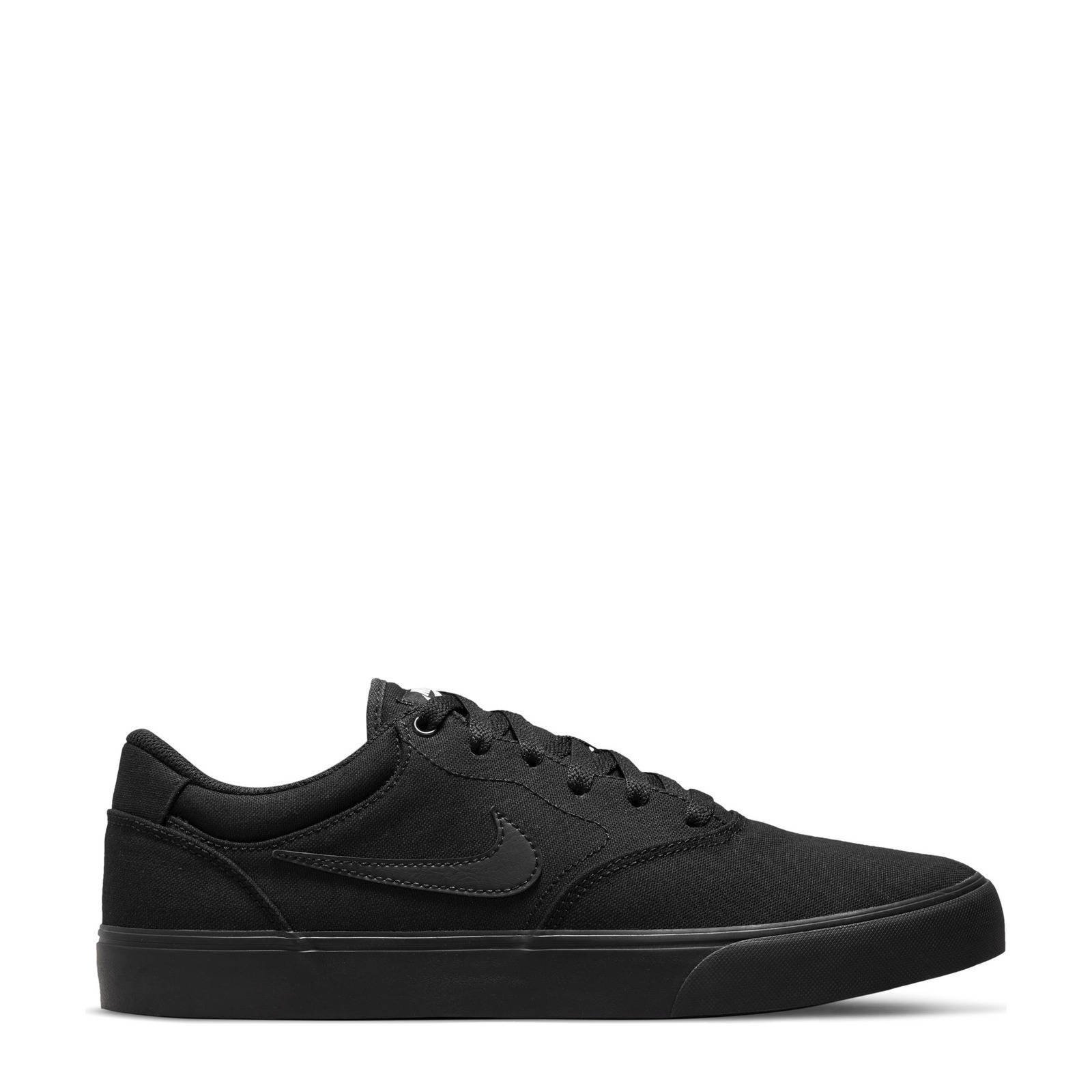 Nike SB Chron 2 Canvas Skateschoen Black/Black/Black Heren online kopen