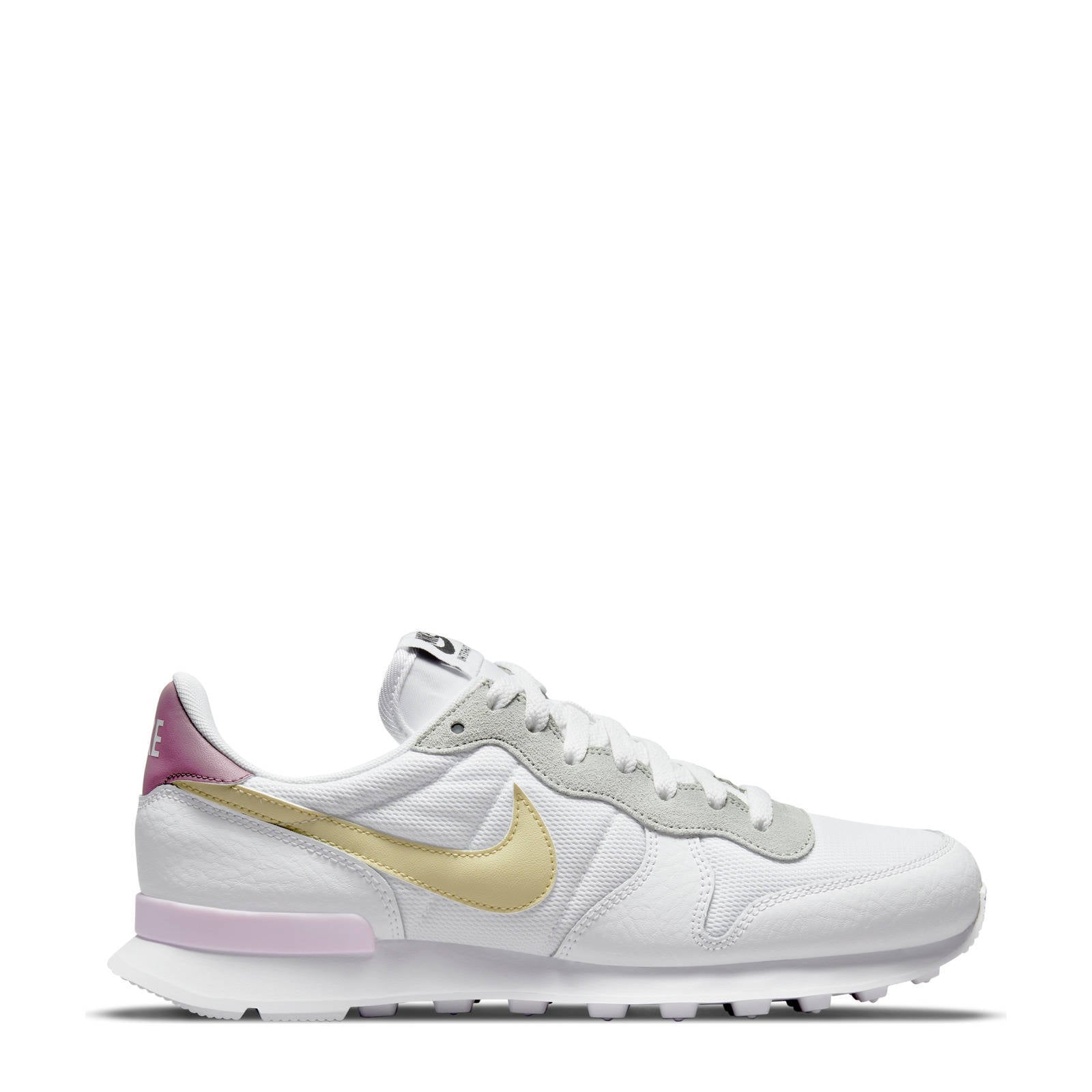 Nike Internationalist sneakers wit/geel/fuchsia | wehkamp
