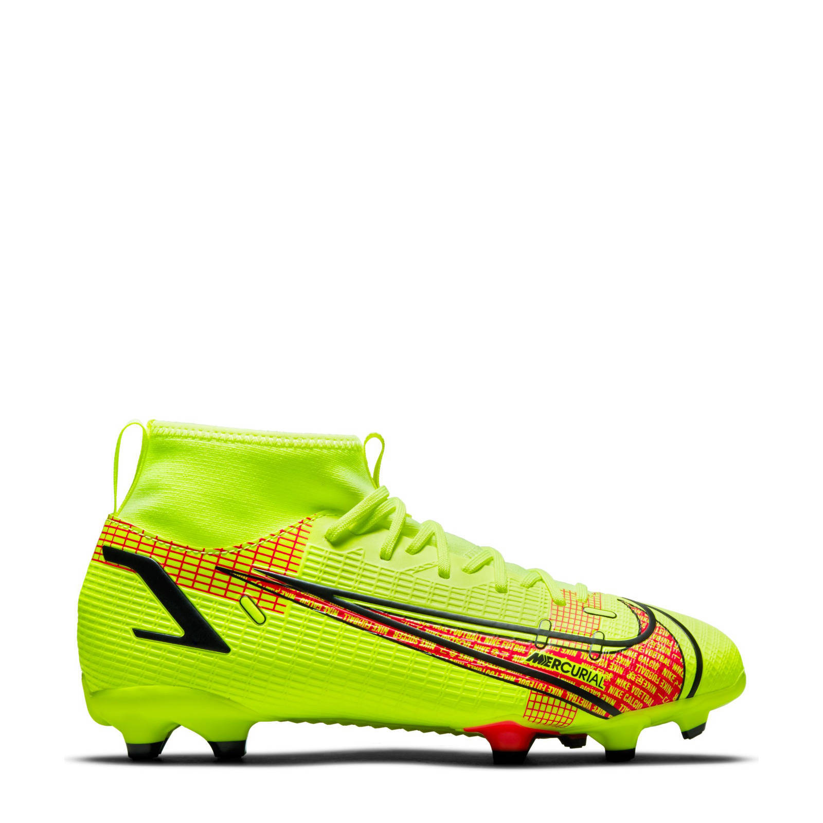 Nike Superfly 8 Academy FG/MG Jr. voetbalschoenen felgeel/rood | wehkamp