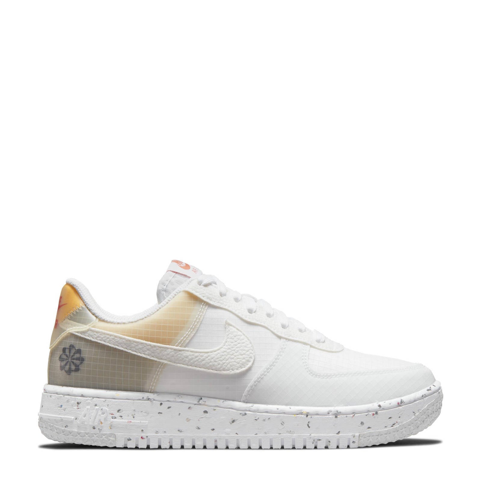 Nike Air Force 1 Crater sneakers wit/lichtoranje | wehkamp
