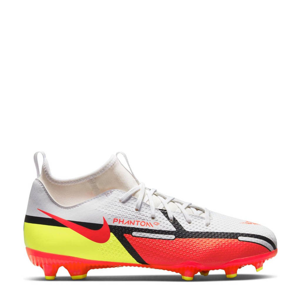 Nike Phantom GT2 Academy FG/MG voetbalschoenen wit/rood/geel