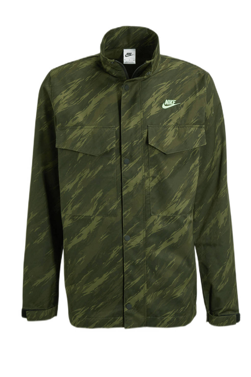 Nike jack met camouflageprint groen, Groen