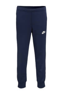 Nike regular fit joggingbroek met logo donkerblauw/wit, Donkerblauw/wit