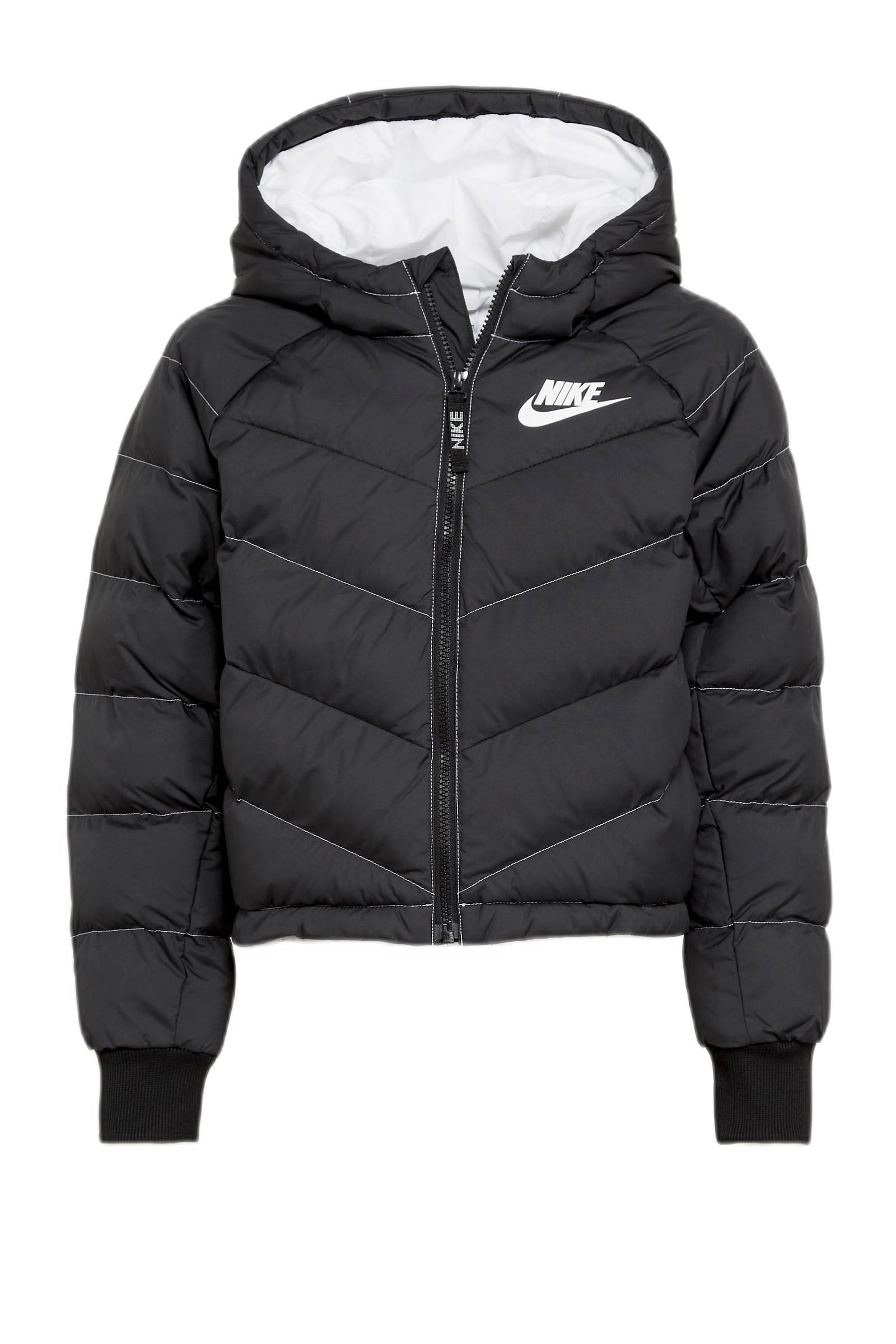 Nike gewatteerde jas zwart | wehkamp