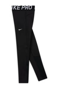 Nike high waist straight fit broek met logo zwart, Zwart