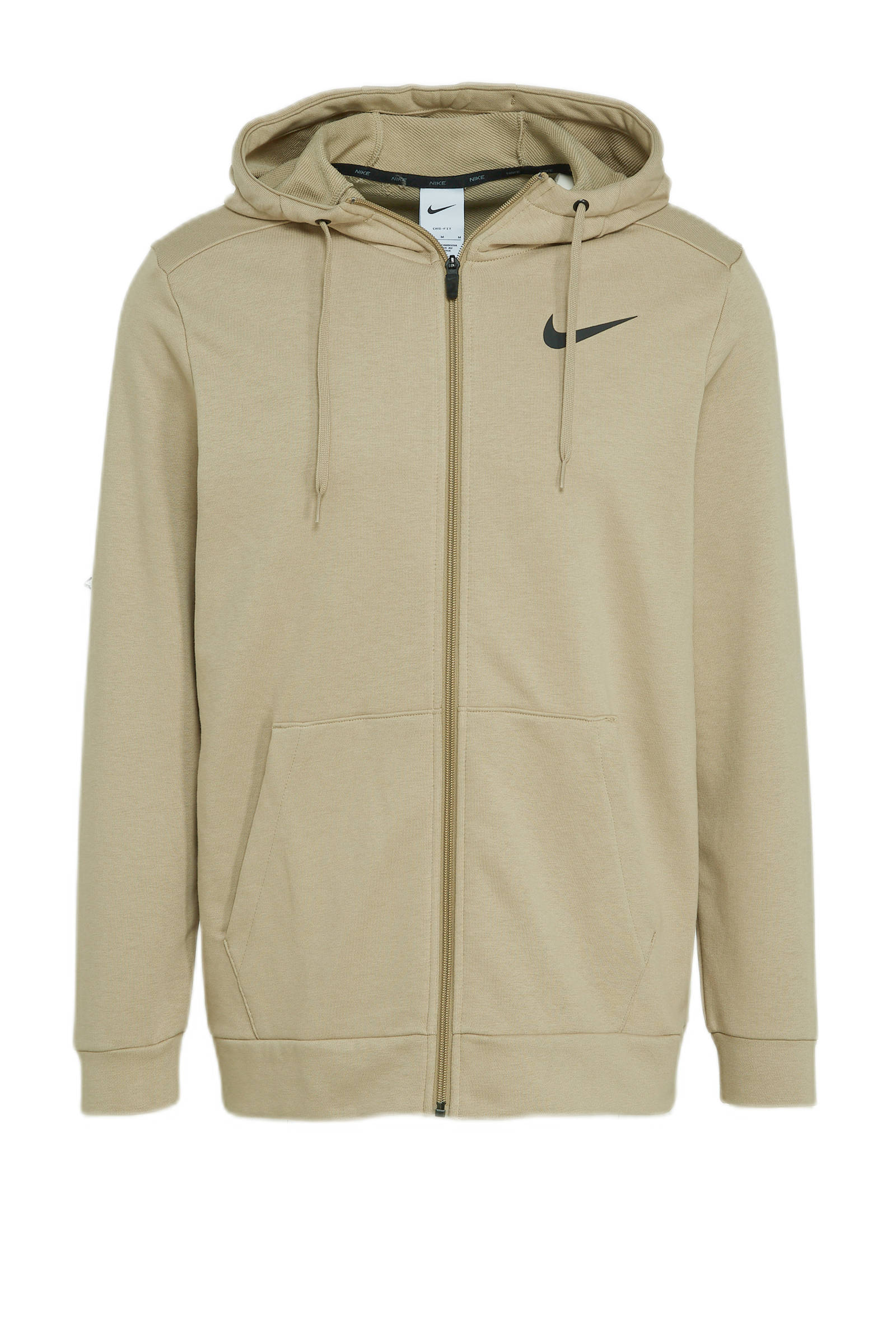 Nike sportvest kaki/zwart | wehkamp