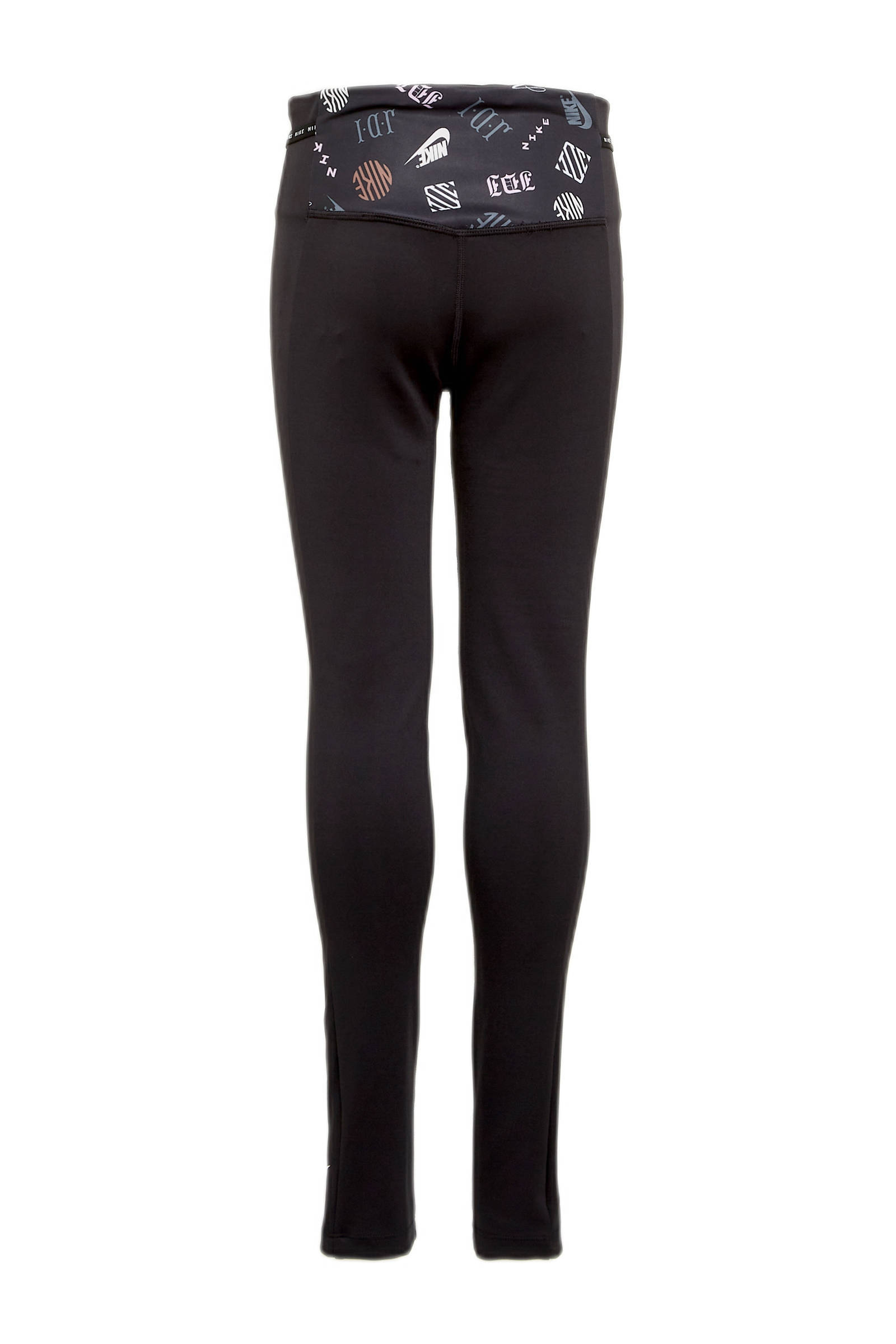 Nike Dri FIT One Luxe Legging met print voor meisjes Black/Black/White Kind online kopen