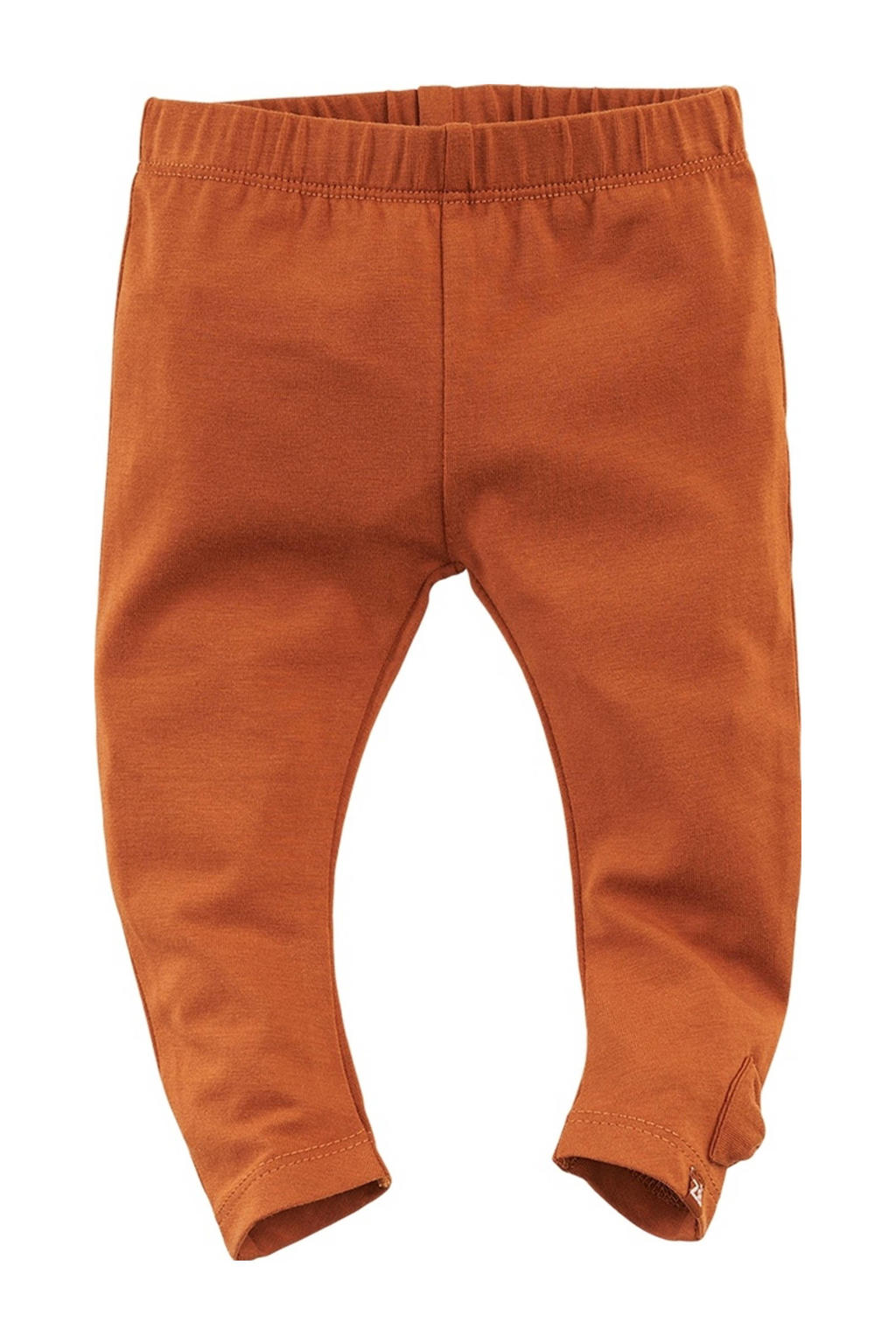 Bruine meisjes Z8 baby legging Mayfly van stretchkatoen met elastische tailleband en effen