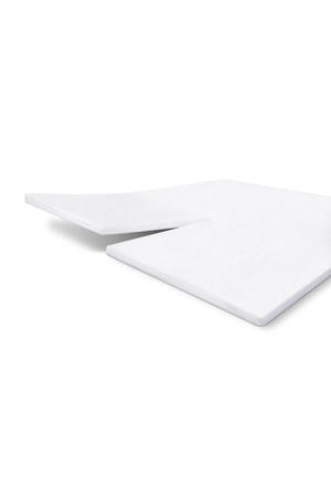 katoenen molton split topmatras (tot 10 cm matras) wit