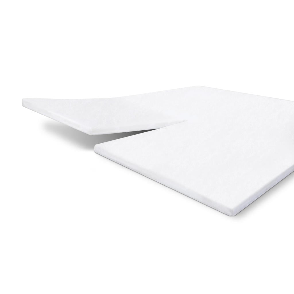 Walra katoenen split topmatras molton tot 10 cm - wit