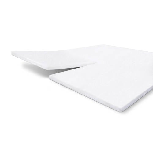 Walra katoenen molton split topmatras (tot 10 cm matras) wit afbeelding