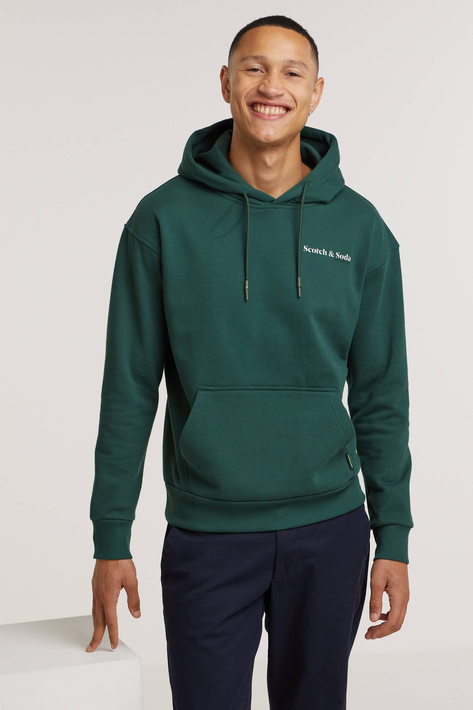 Scotch \u0026 Soda hoodie van biologisch katoen groen | wehkamp