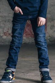 thumbnail: Stonewashed jongens TYGO & vito slim fit jeans van stretchdenim met skinny fit, regular waist en effen