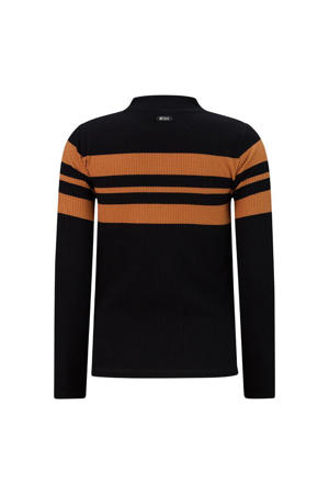 longsleeve Abadou zwart/karamel