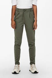 thumbnail: ONLY tapered fit broek ONLPOPTRASH olijfgroen regular
