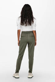 thumbnail: ONLY tapered fit broek ONLPOPTRASH olijfgroen regular