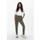 ONLY tapered fit broek ONLPOPTRASH olijfgroen regular