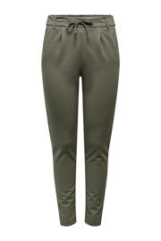 thumbnail: ONLY tapered fit broek ONLPOPTRASH olijfgroen regular