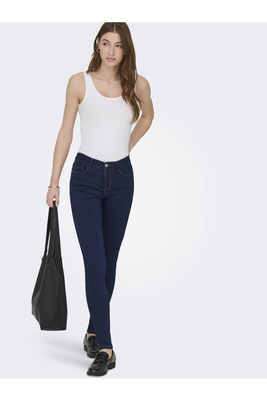 ONLY skinny jeans ONLRAIN blue denim dark rinse