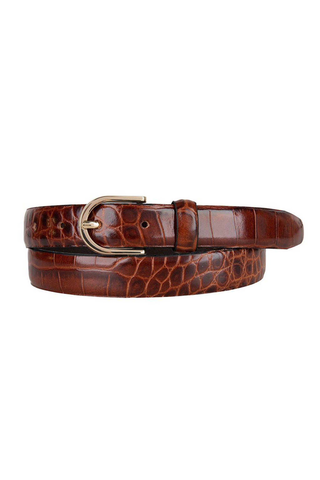 Cowboysbelt leren riem 259145 cognac, Cognac