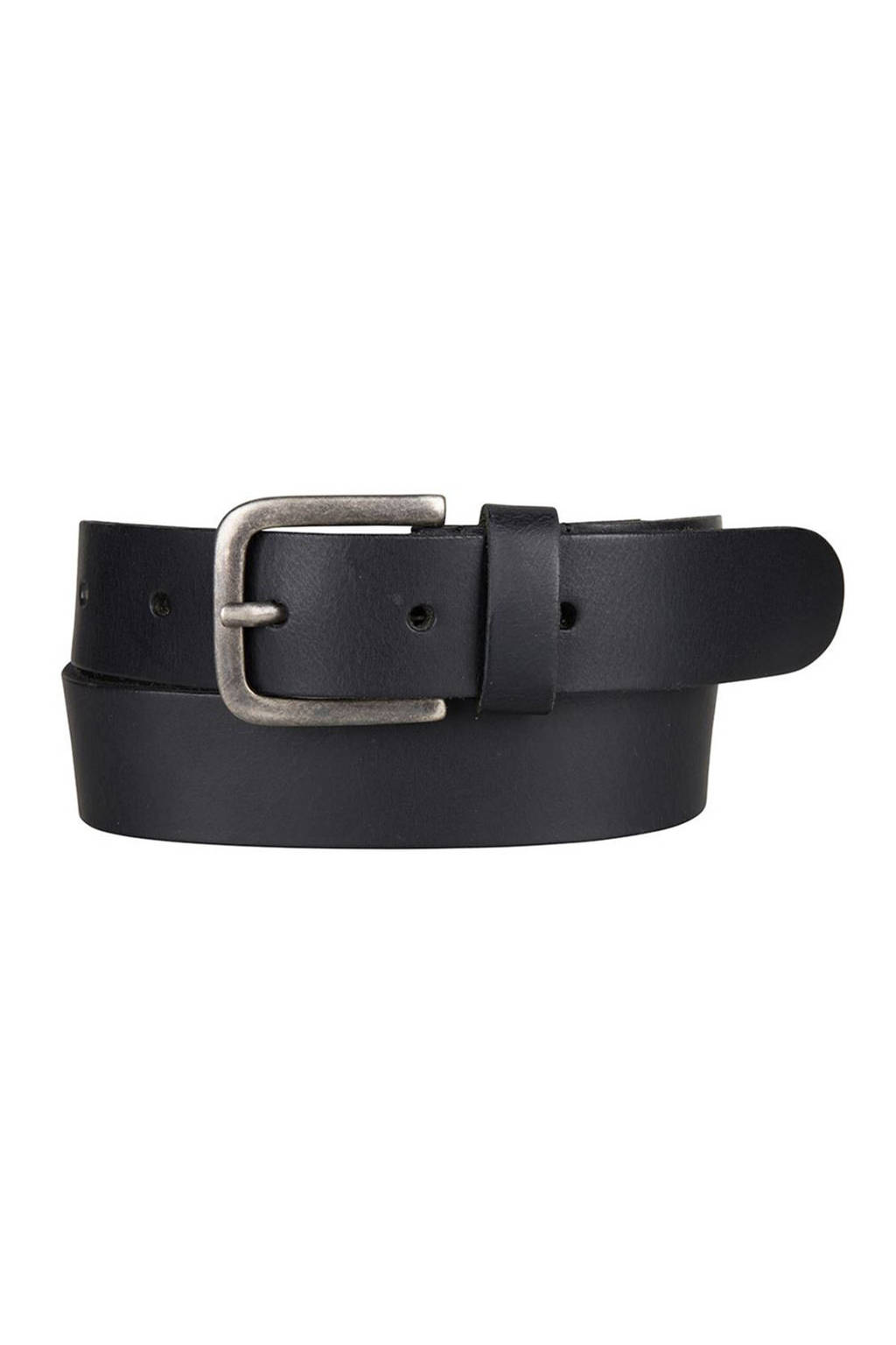 Cowboysbelt leren riem 351005 zwart, Zwart
