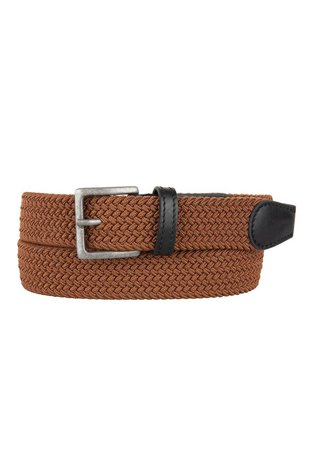 Cowboysbelt gevlochten riem 359056 cognac, Cognac