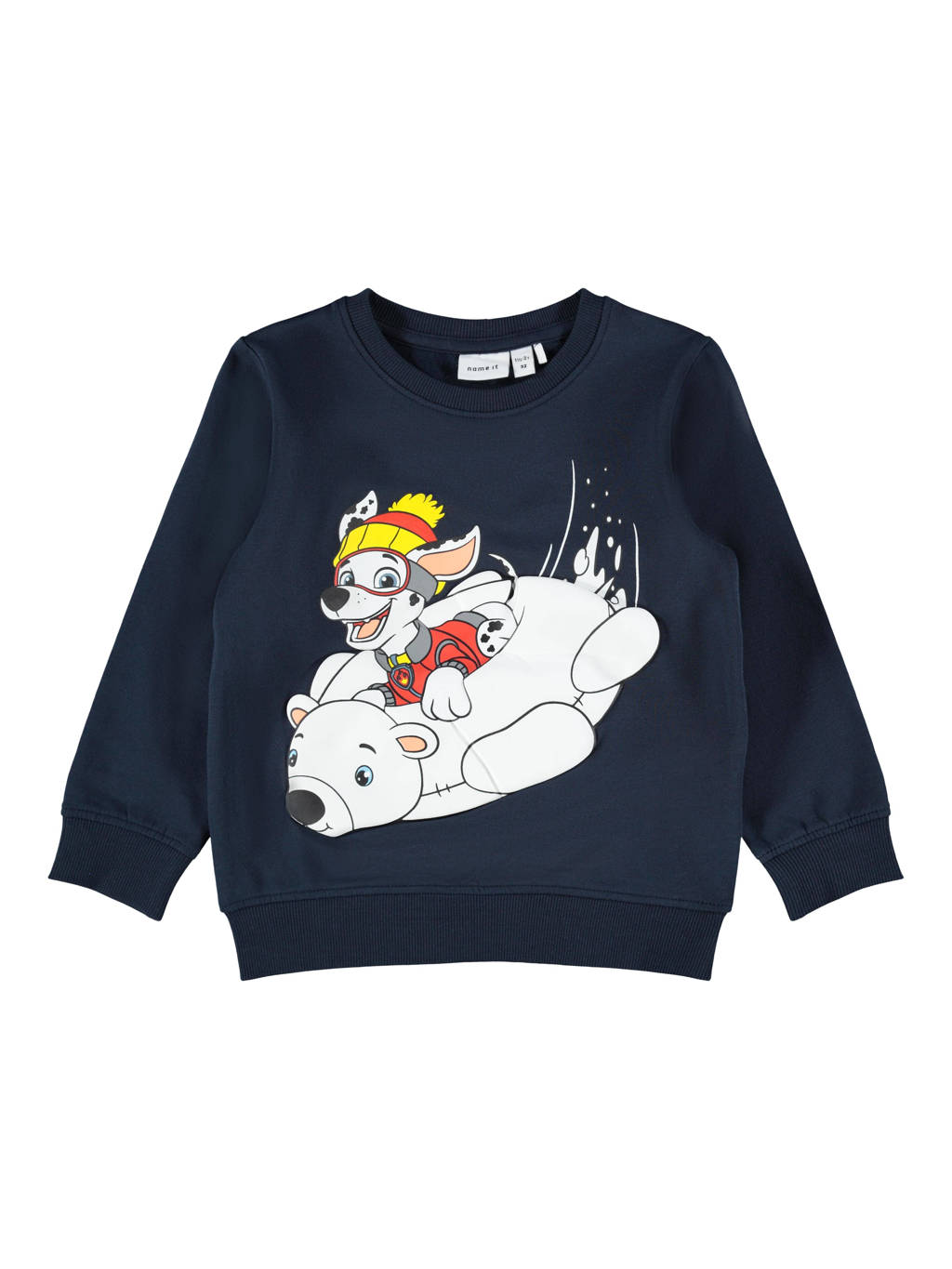 NAME IT MINI Paw Patrol sweater NMMPAWPATROL met printopdruk donkerblauw, Donkerblauw
