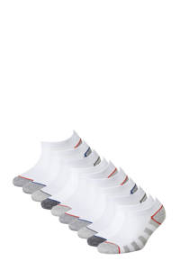 Apollo sneakersokken - set van 10 wit/multi, Wit/multi