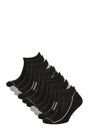 sneakersokken - set van 10 zwart