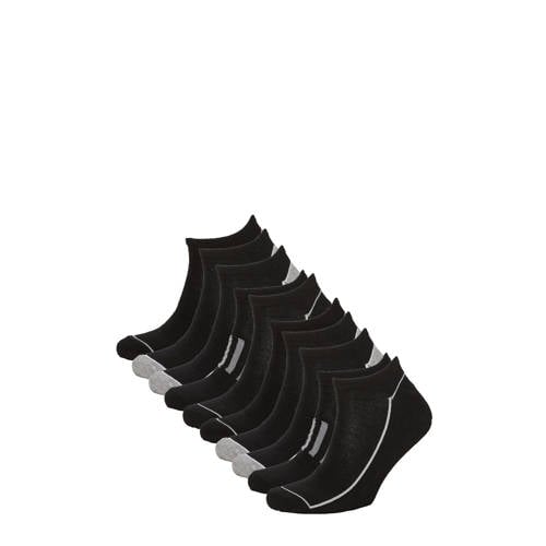 Apollo sneakersokken - set van 10 zwart