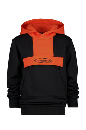 hoodie Nerry zwart/oranje