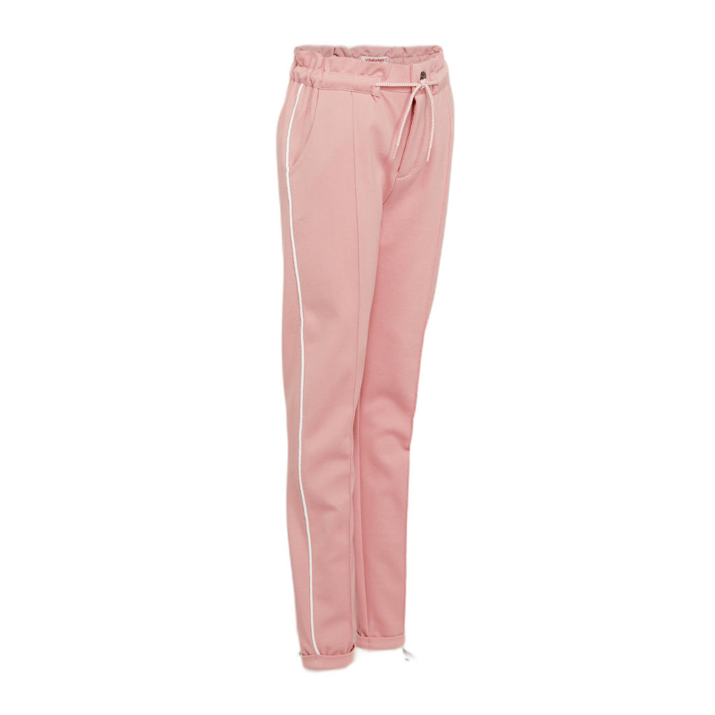 Vingino regular fit broek Siresse met zijstreep roze