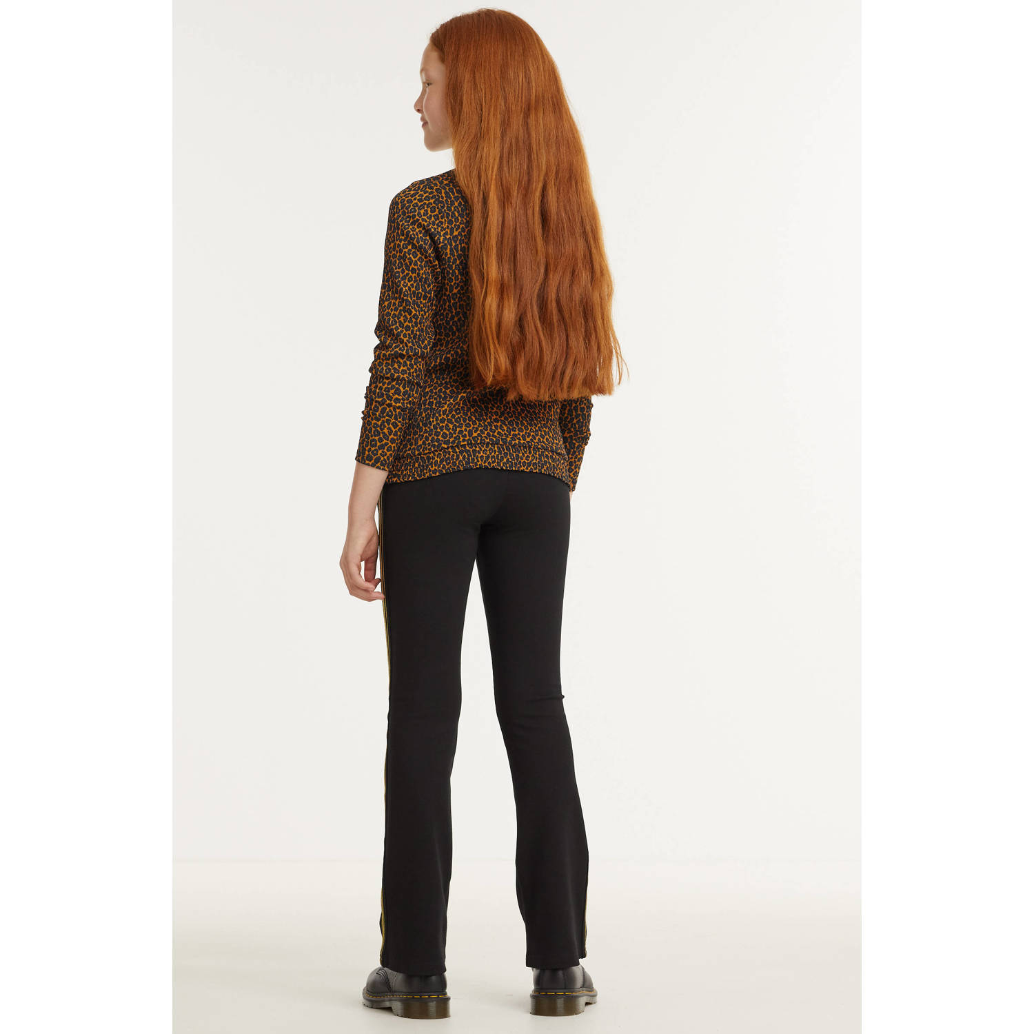 LOOXS 10sixteen top met panterprint bruin zwart