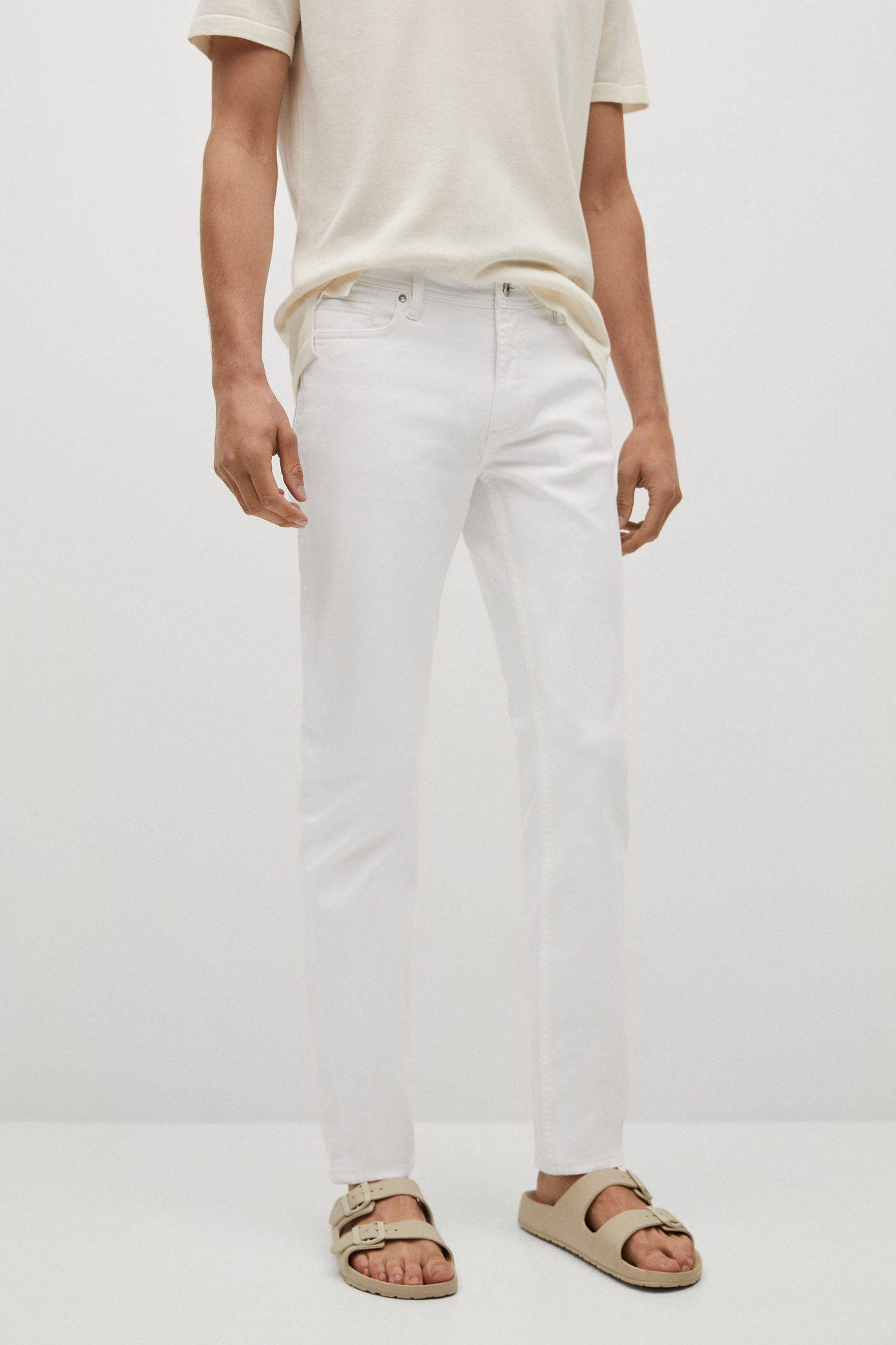 Skinny jeans in de kleur Wit voor heren | KLEDING.nl